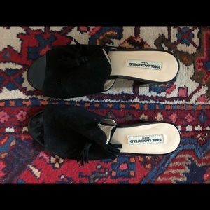 Karl Lagerfeld Suede Heel